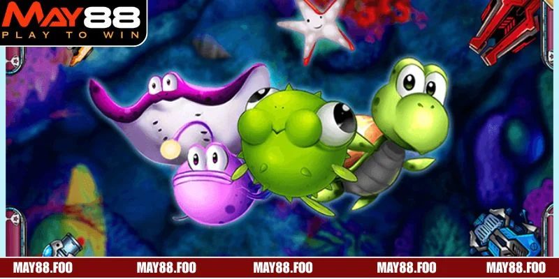 Sảnh bắn cá MAY88 nổi bật nhờ kho game đa dạng và hấp dẫn